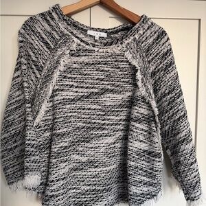 IRO A-line Textured Women's Sweater with fringe